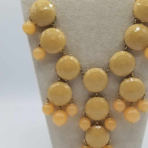 J Crew Long Beige Bib Necklace - Picture 11 of 12